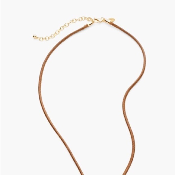 Chicos tegan necklace NEW Gold toned and Tan Tassel Necklace - Picture 4 of 8